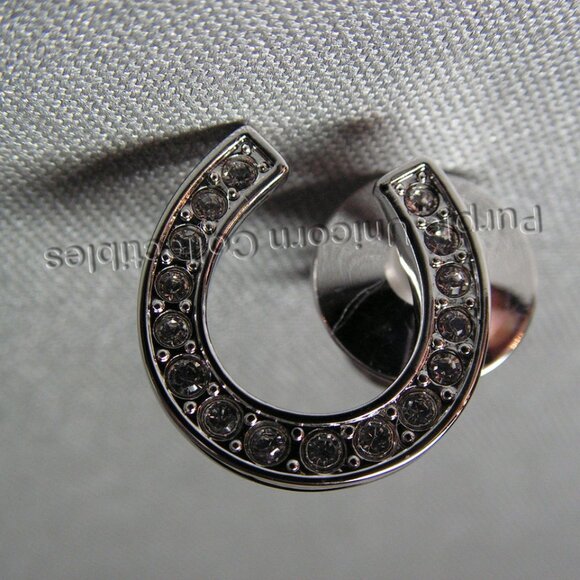 Swarovski Crystal Tac Pins Set of 3 SCS 2013-2014-2015 Events incl Horseshoe - Picture 3 of 4